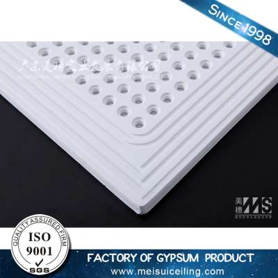 MS Sound- absorption Acoustic 60*60 gypsum ceiling tiles prices gypsum board