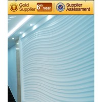 Acoustic GRG 3d gypsum decorative wall panels & decorative wallpaper for interior decoration made by china manufacturer