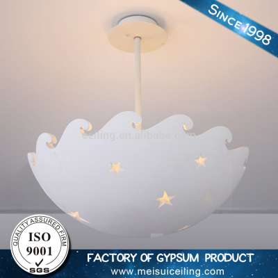 MS Artistic Star Gypsum Plaster Gesso Ceiling Lighting MR MAX 3X40W