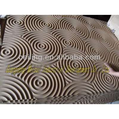 GRG 3D Texture Wall Panels made into GRG moulding made of GRG Alpha made in Guangdong Meisui